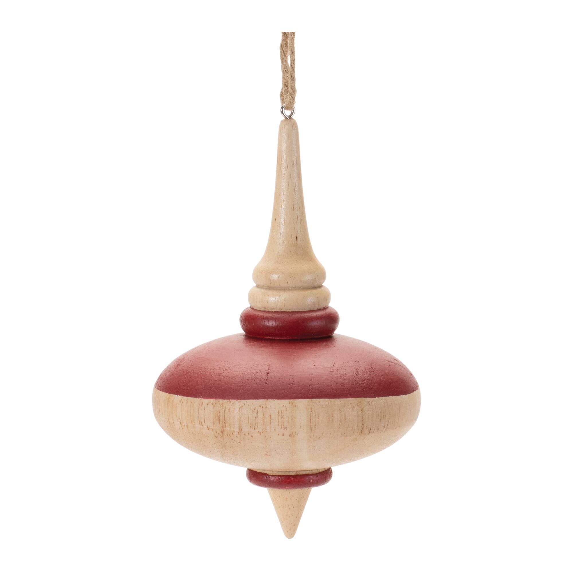 5.25" Oak Wood Top Ornaments, 12ct.